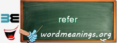 WordMeaning blackboard for refer